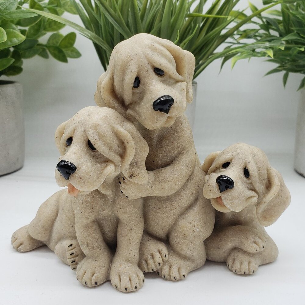 2001 Quarry Critters Petie, Pepe, Pooch Dog Figurine